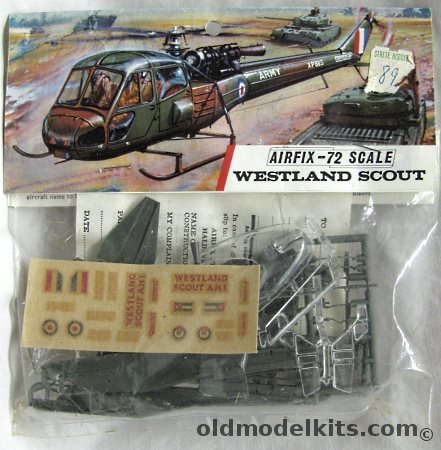 Airfix 1/72 Westland Scout - Bagged T3 Issue, 122 plastic model kit